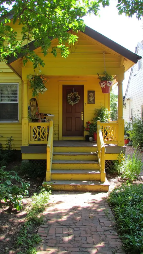 cheerful yellow whimsical retreat