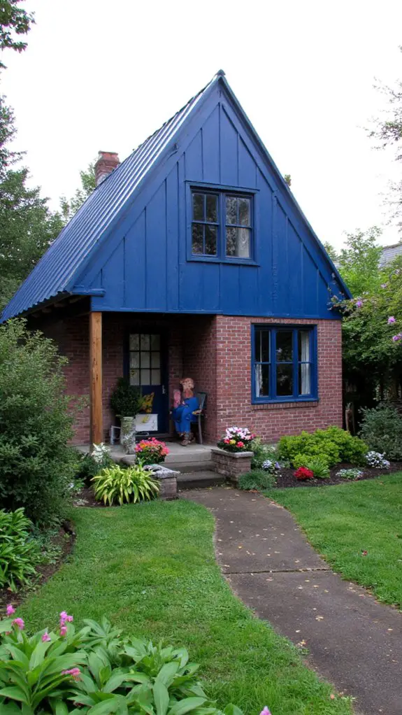 chic blue cottage sophistication