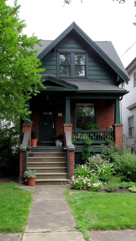 chic bungalow with striking contrast