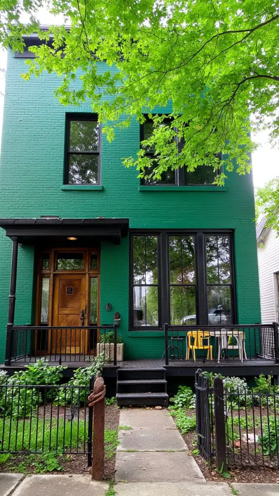 chic industrial exterior design