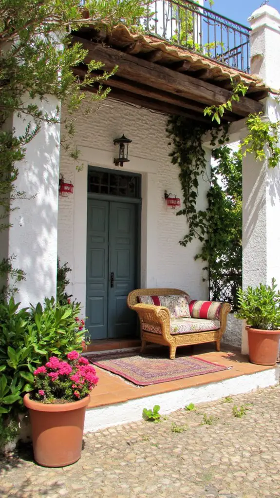 chic mediterranean porch decor
