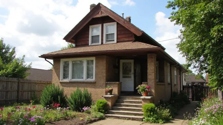 classic brown house exterior