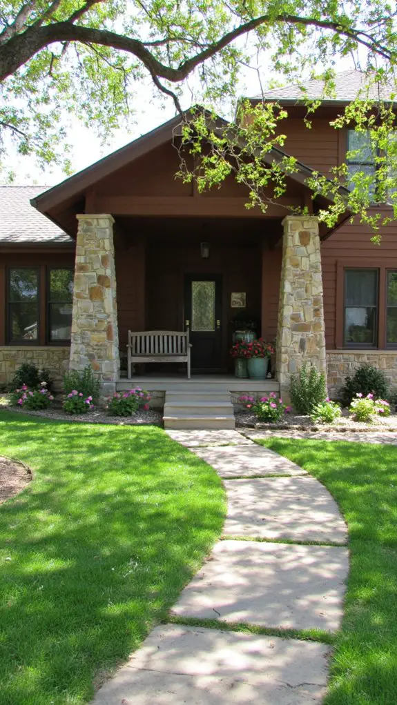 classic brown stone charm