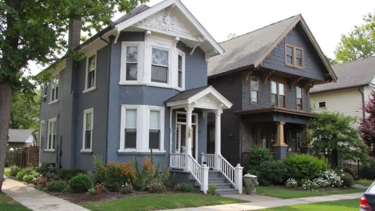 classic gray and blue exteriors