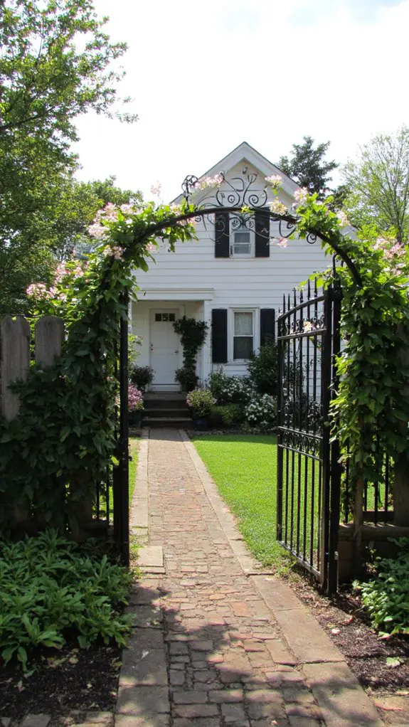 classic white picket fencing