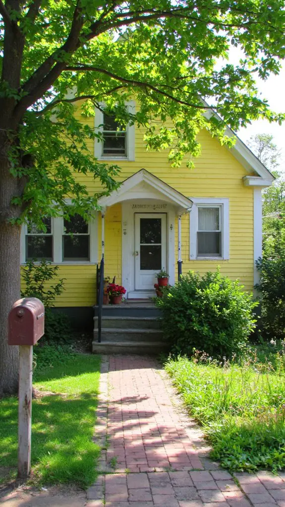 classic yellow cape cod