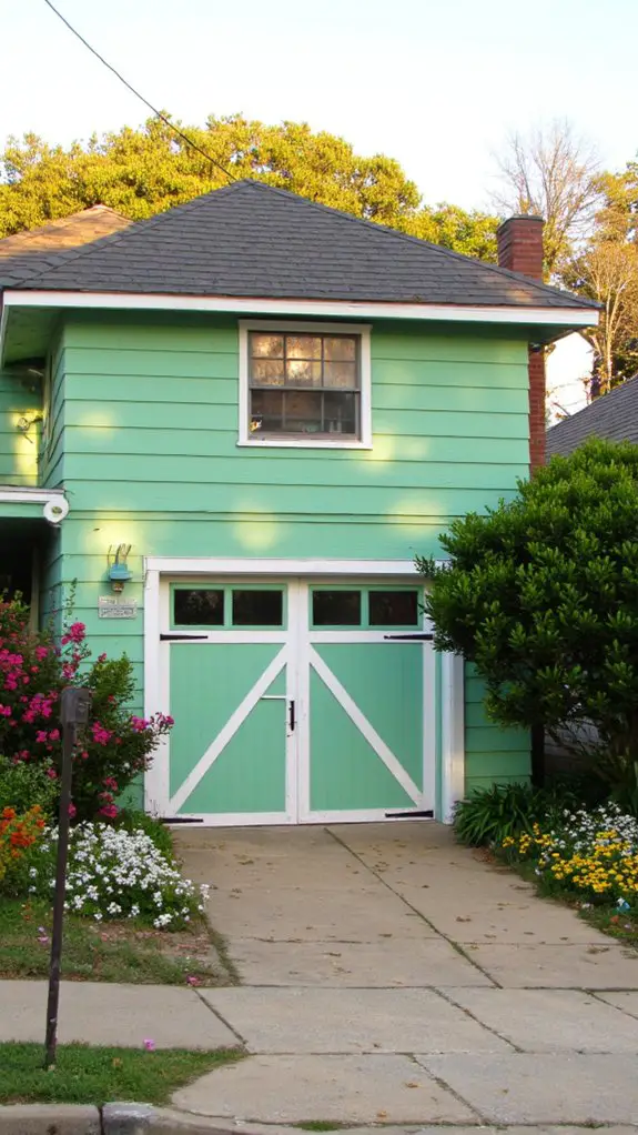 coastal inspired garage doors