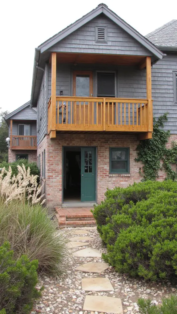 coastal retreat with balconies