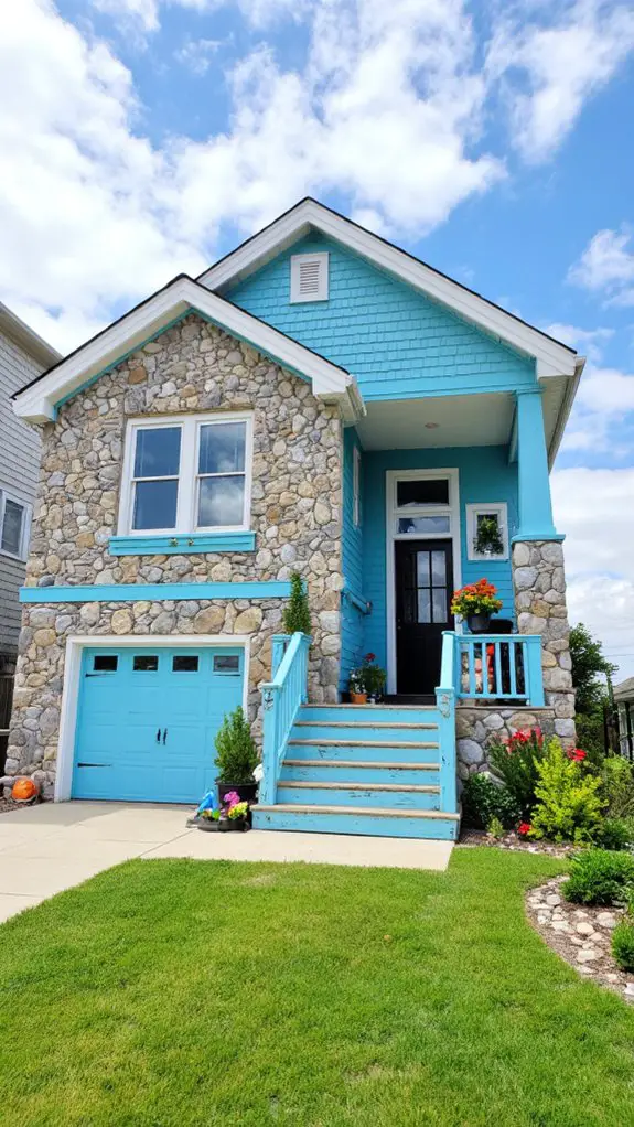 coastal turquoise stone accents