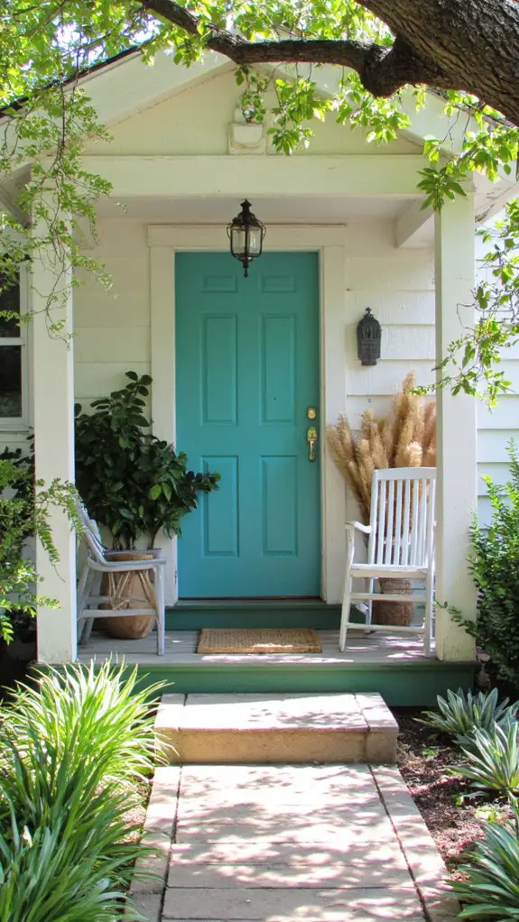 coastal vibes through teal accents