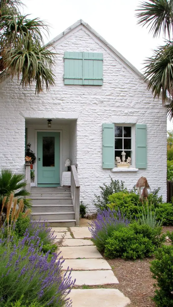 coastal white brick retreat