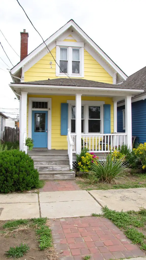 coastal yellow and blue