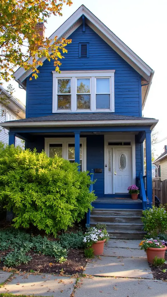 cobalt and dove grey elegance