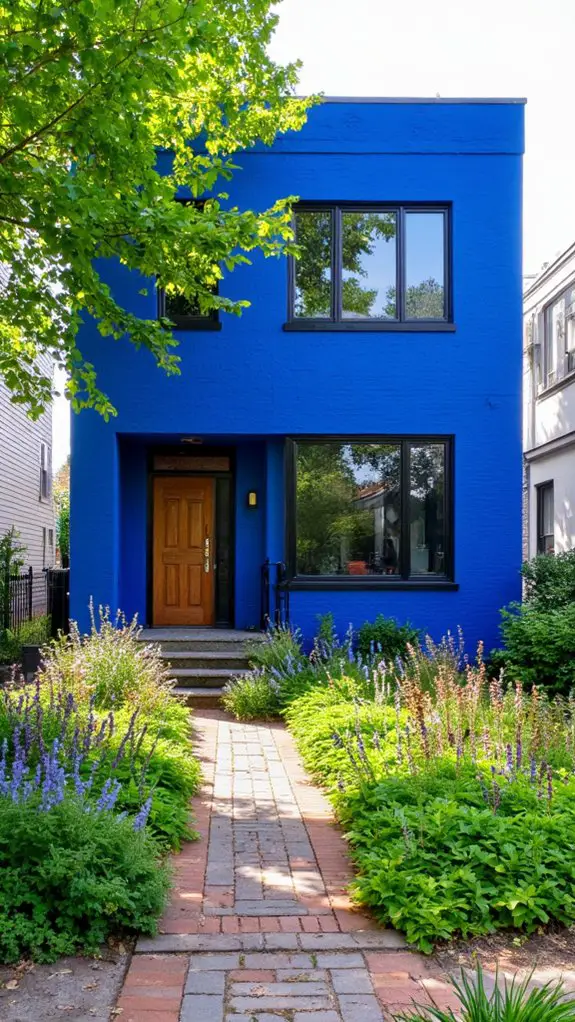 cobalt blue exterior statement