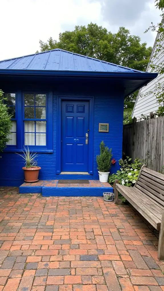 cobalt blue home exterior