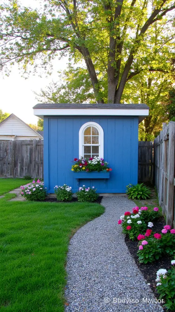 colonial blue garden charm