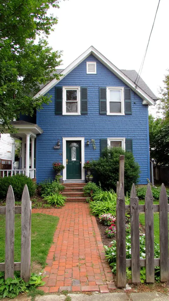 colonial blue shingle style