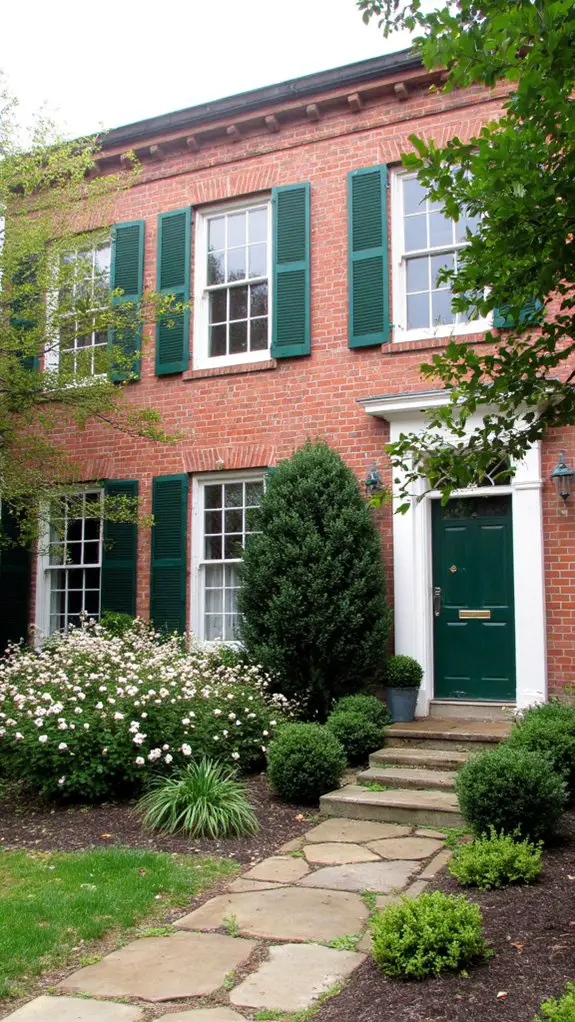 colonial charm with contrast