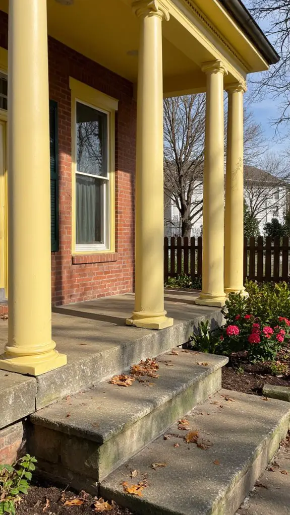 colonial columns warm charm