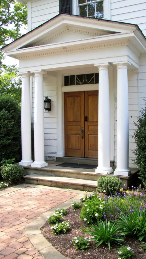 colonial home entry columns