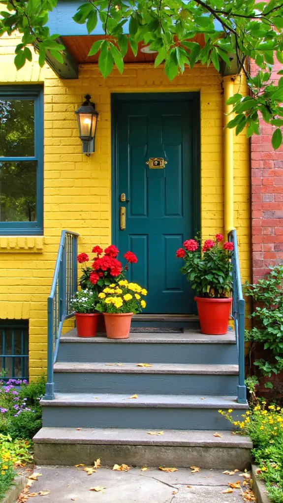 colorful accents enhance charm