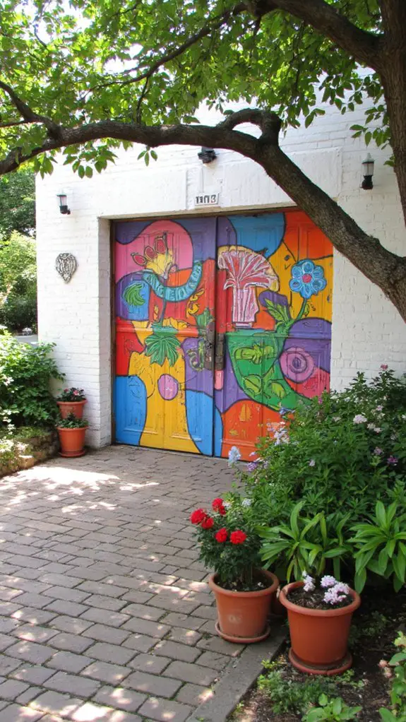 colorful eclectic garage retreat