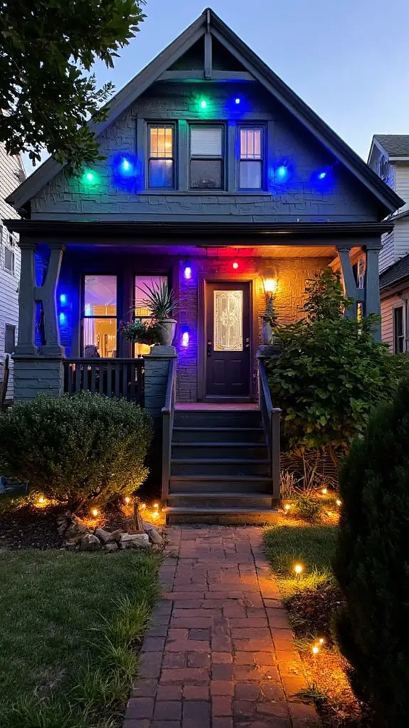 colorful led exterior lighting