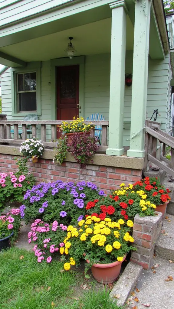 colorful planters energize greenhouse