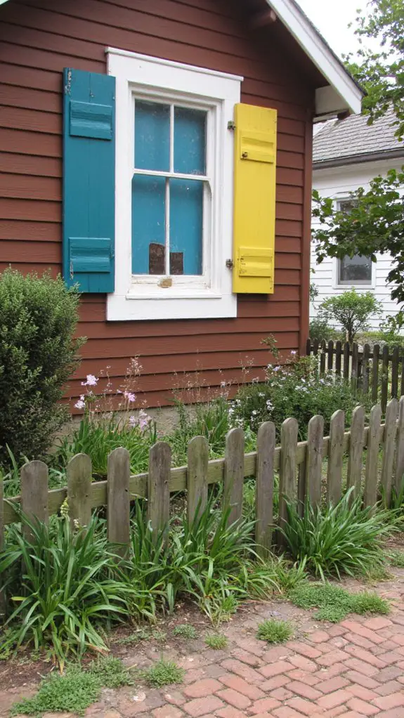 colorful shutters enhance appeal