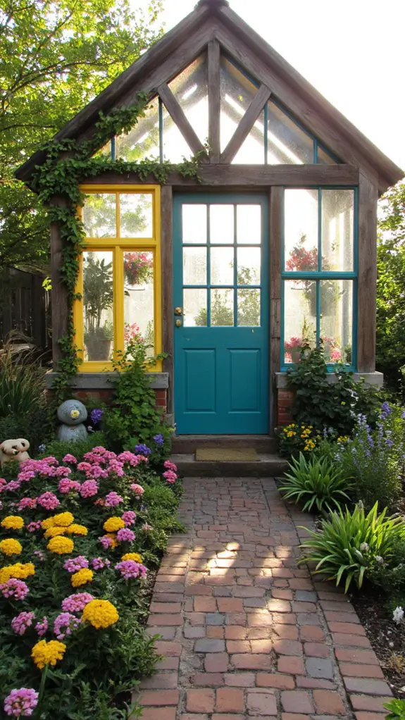 colorful vibrant greenhouse joy