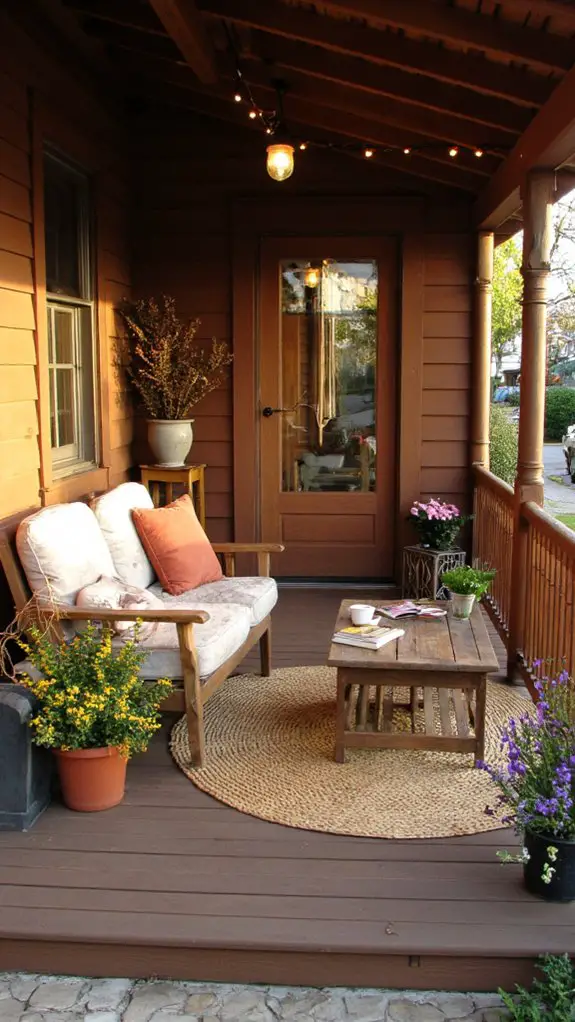 comfortable outdoor seating area