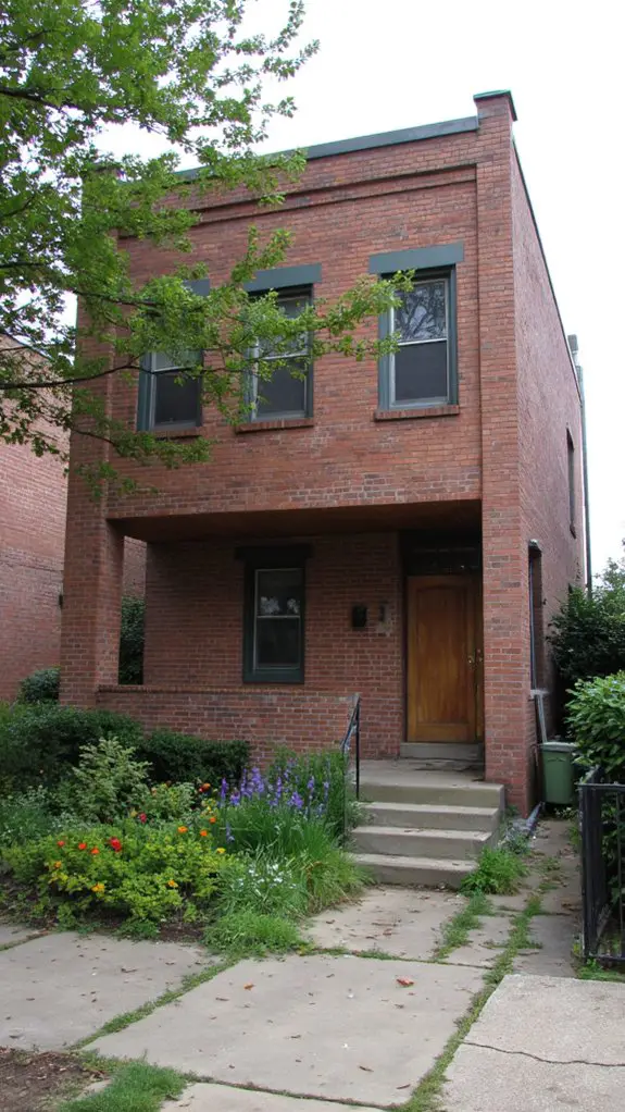 contemporary brown brick elegance