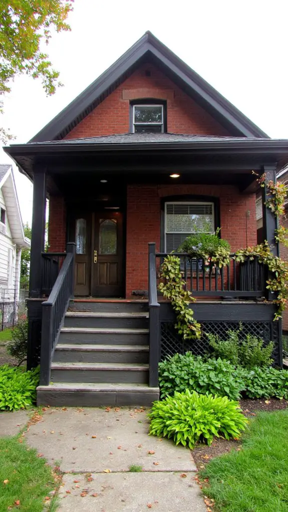 contemporary brown bungalow elegance