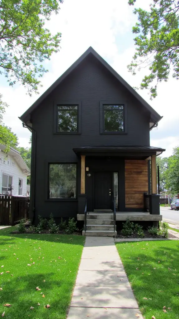 contemporary gray with black