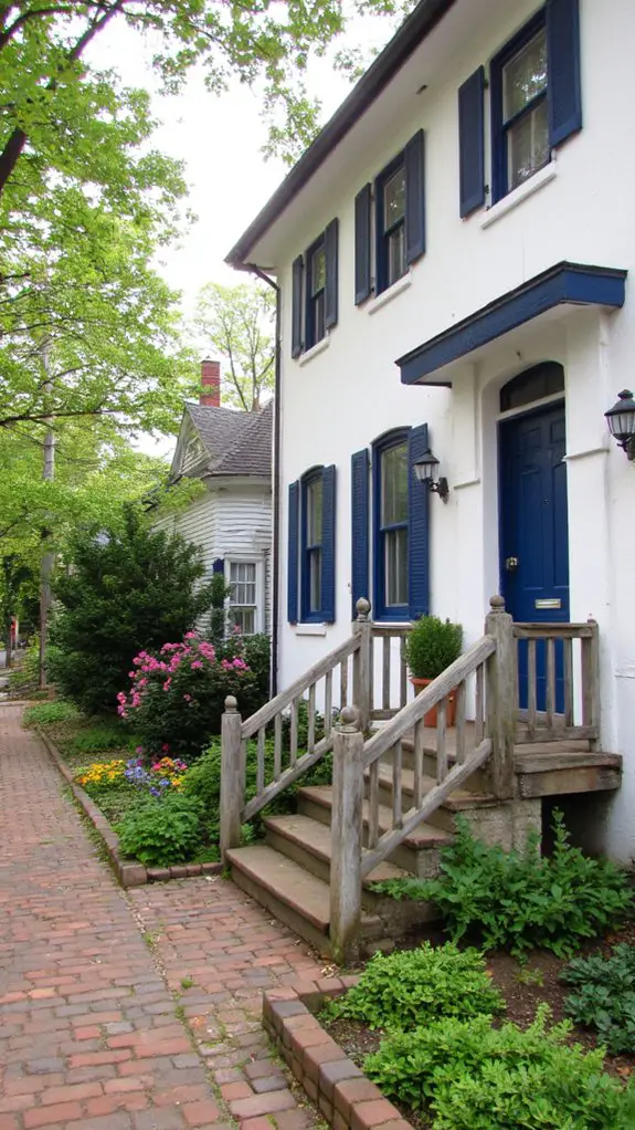 contrasting colors enhance curb appeal