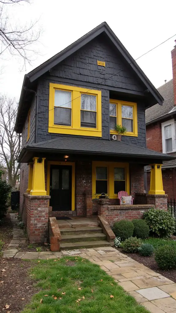 contrasting colors striking architecture