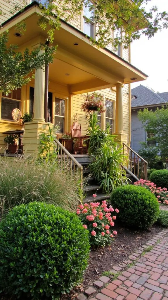 contrasting shrubs for landscaping