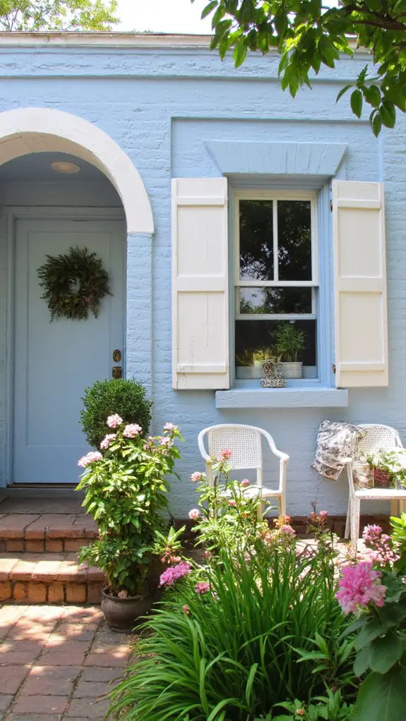 contrasting shutters for tranquility