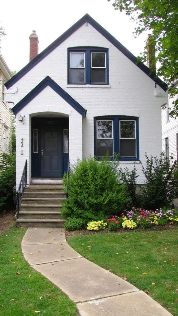 contrasting trim colors elevate