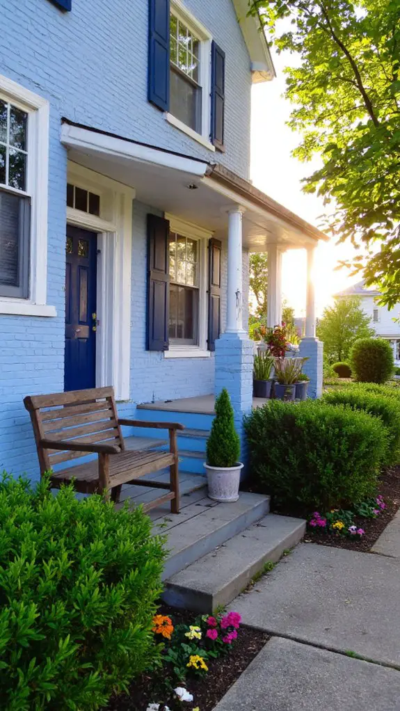 contrasting trim enhances charm