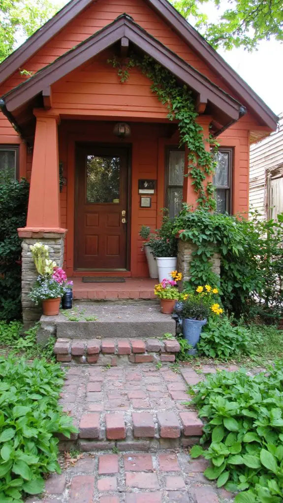 coral and chestnut elegance