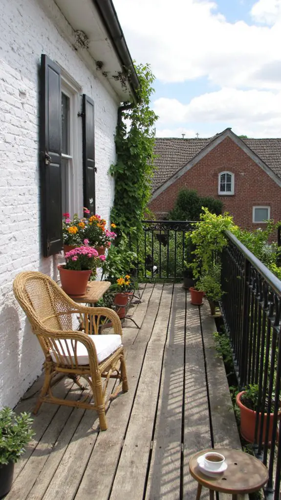 cozy balcony retreat design