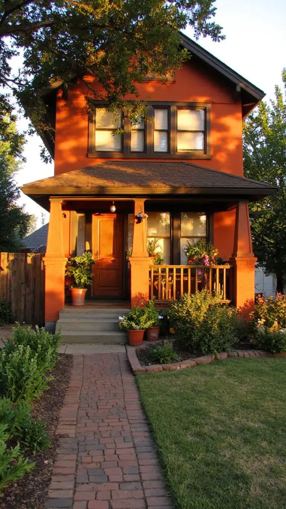 cozy bold exterior combination