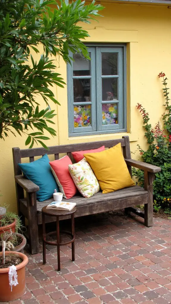 cozy colorful seating nooks