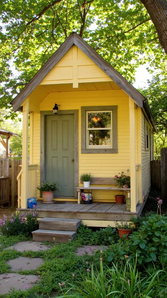 cozy elegant yellow retreat