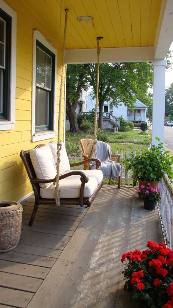 cozy farmhouse porch decor