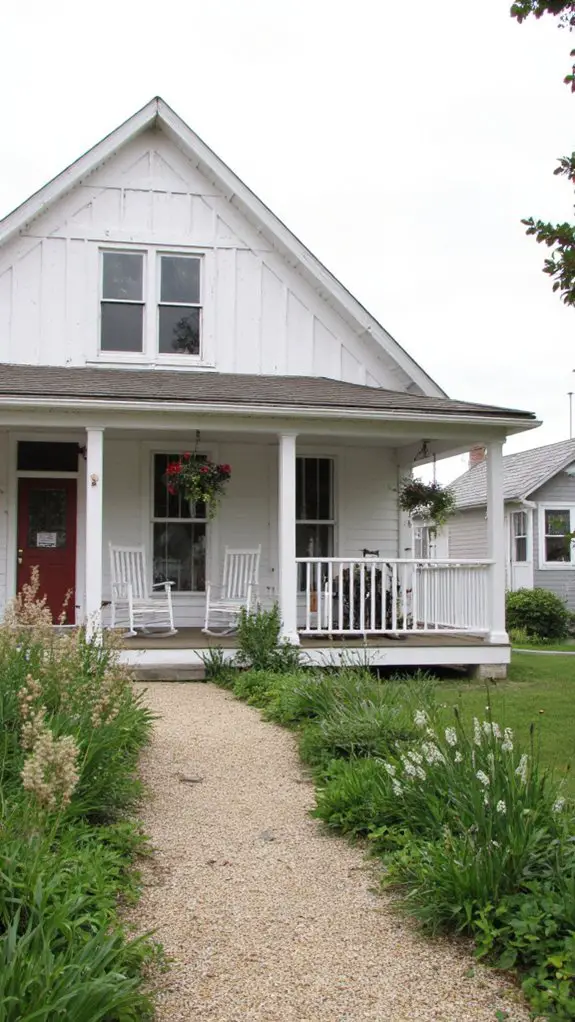 cozy farmhouse with porch