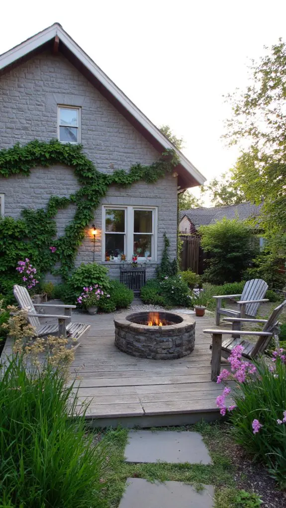 cozy fire pits ambiance