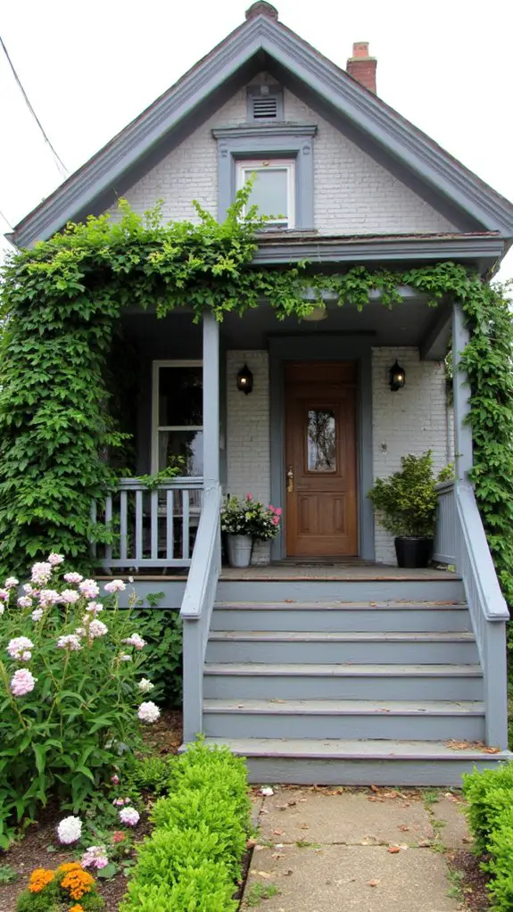 cozy gray porch tranquility