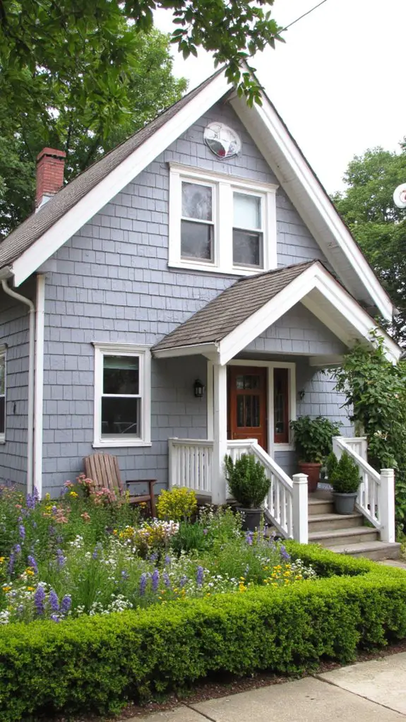 cozy gray shingle cottage